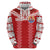 Custom Tahiti Football Polynesian Pattern Zip Hoodie