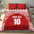 Custom Tonga Football Ngatu Tribal Tattoo Bedding Set