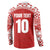 Custom Tonga Football Ngatu Tribal Tattoo Button Sweatshirt