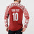 Custom Tonga Football Ngatu Tribal Tattoo Button Sweatshirt