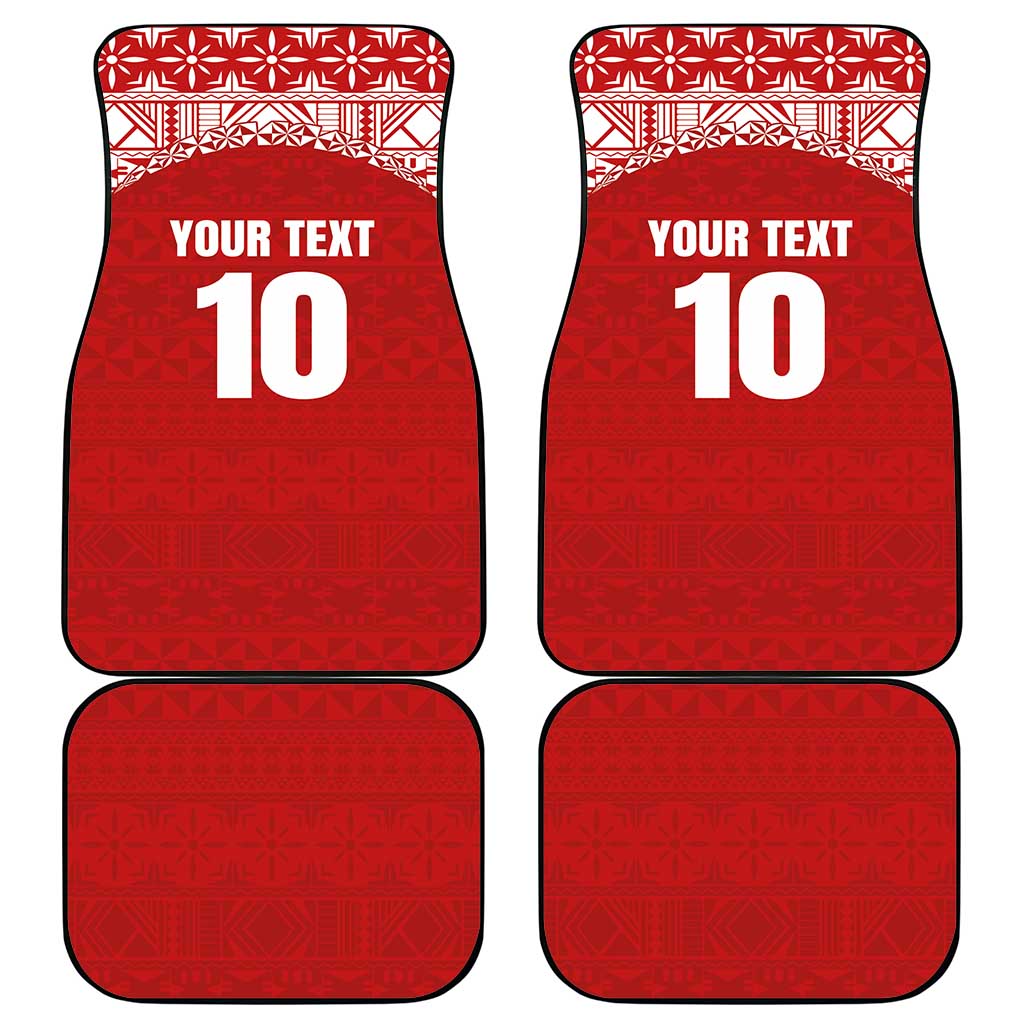 Custom Tonga Football Ngatu Tribal Tattoo Car Mats LT03 - Polynesian Pride