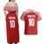 Custom Tonga Football Ngatu Tribal Tattoo Couples Matching Off Shoulder Maxi Dress and Hawaiian Shirt