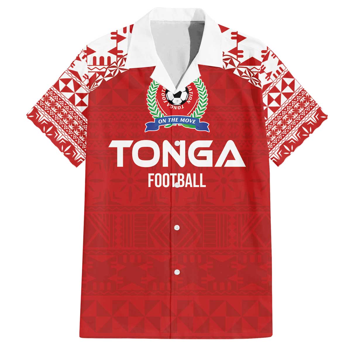 Custom Tonga Football Ngatu Tribal Tattoo Family Matching Off The Shoulder Long Sleeve Dress and Hawaiian Shirt