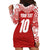 Custom Tonga Football Ngatu Tribal Tattoo Hoodie Dress