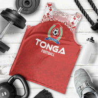 Custom Tonga Football Ngatu Tribal Tattoo Men Tank Top LT03 - Polynesian Pride