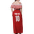 Custom Tonga Football Ngatu Tribal Tattoo Off Shoulder Maxi Dress