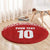 Custom Tonga Football Ngatu Tribal Tattoo Round Carpet