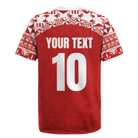 Custom Tonga Football Ngatu Tribal Tattoo Rugby Jersey LT03 - Polynesian Pride