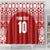 Custom Tonga Football Ngatu Tribal Tattoo Shower Curtain