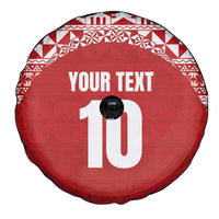 Custom Tonga Football Ngatu Tribal Tattoo Spare Tire Cover LT03 - Polynesian Pride