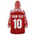 Custom Tonga Football Ngatu Tribal Tattoo Wearable Blanket Hoodie