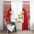 Custom Tonga Football Ngatu Tribal Tattoo Window Curtain