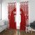 Custom Tonga Football Ngatu Tribal Tattoo Window Curtain