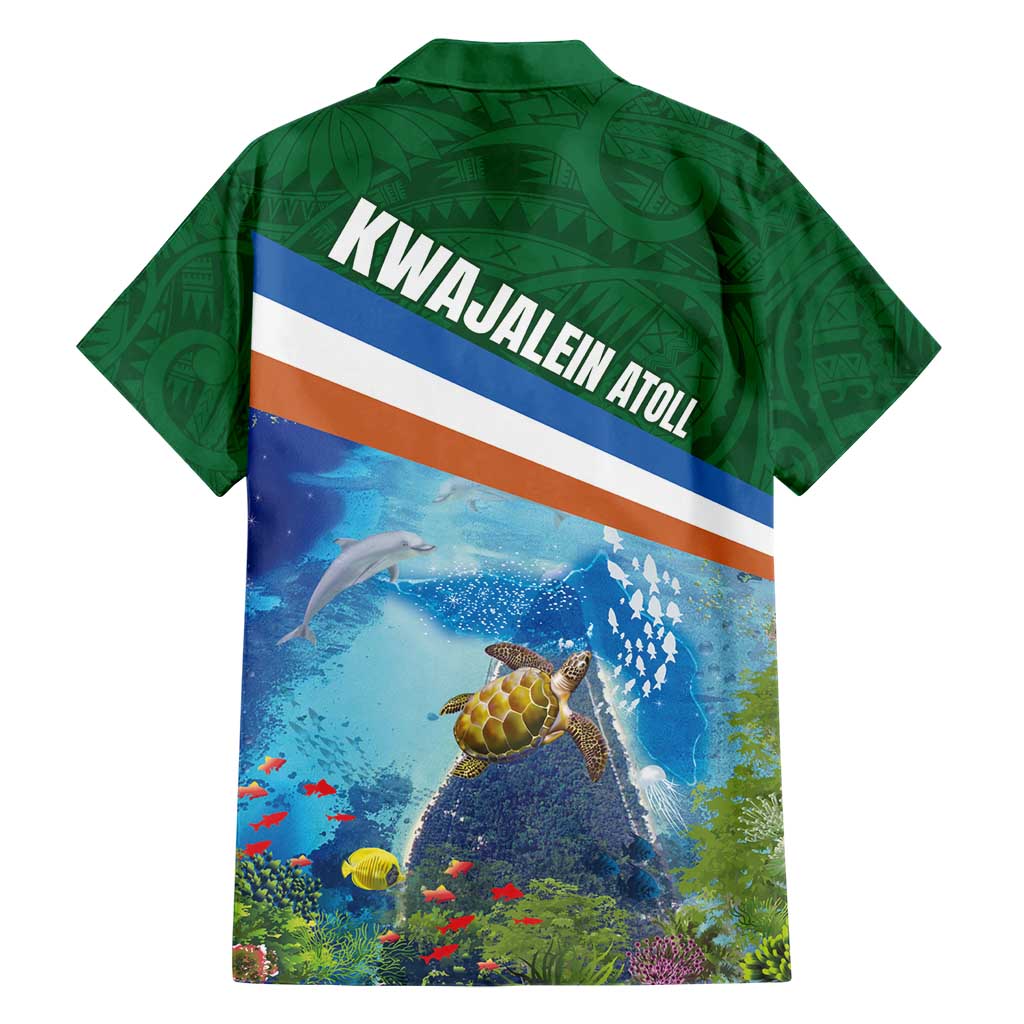 Marshall Islands Kwajalein Atoll Family Matching Short Sleeve Bodycon Dress and Hawaiian Shirt Polynesian Pattern and Undersea Animals