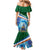 Marshall Islands Kwajalein Atoll Mermaid Dress Polynesian Pattern and Undersea Animals