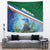 Marshall Islands Kwajalein Atoll Tapestry Polynesian Pattern and Undersea Animals