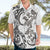 New Zealand Gecko Maori Art Tattoo Hawaiian Shirt White Color