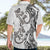 New Zealand Gecko Maori Art Tattoo Hawaiian Shirt White Color