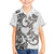 New Zealand Gecko Maori Art Tattoo Kid Hawaiian Shirt White Color