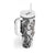 New Zealand Gecko Maori Art Tattoo Tumbler With Handle White Color