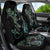 New Zealand Gecko Maori Art Tattoo Car Seat Cover Silver Fern and Paua Shell Mode