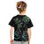 New Zealand Gecko Maori Art Tattoo Kid T Shirt Silver Fern and Paua Shell Mode
