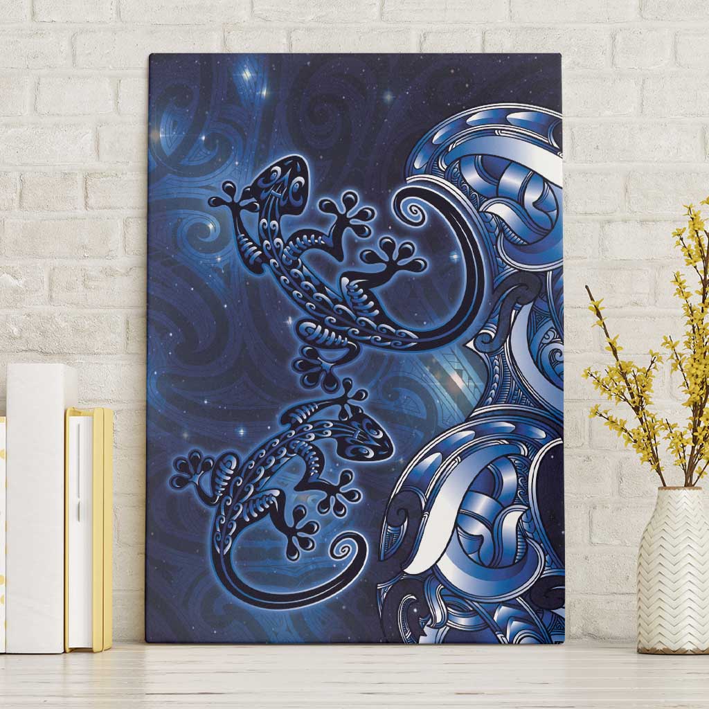 New Zealand Gecko Maori Art Tattoo Canvas Wall Art Matariki Mode