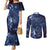 New Zealand Gecko Maori Art Tattoo Couples Matching Mermaid Dress and Long Sleeve Button Shirt Matariki Mode