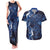 New Zealand Gecko Maori Art Tattoo Couples Matching Tank Maxi Dress and Hawaiian Shirt Matariki Mode