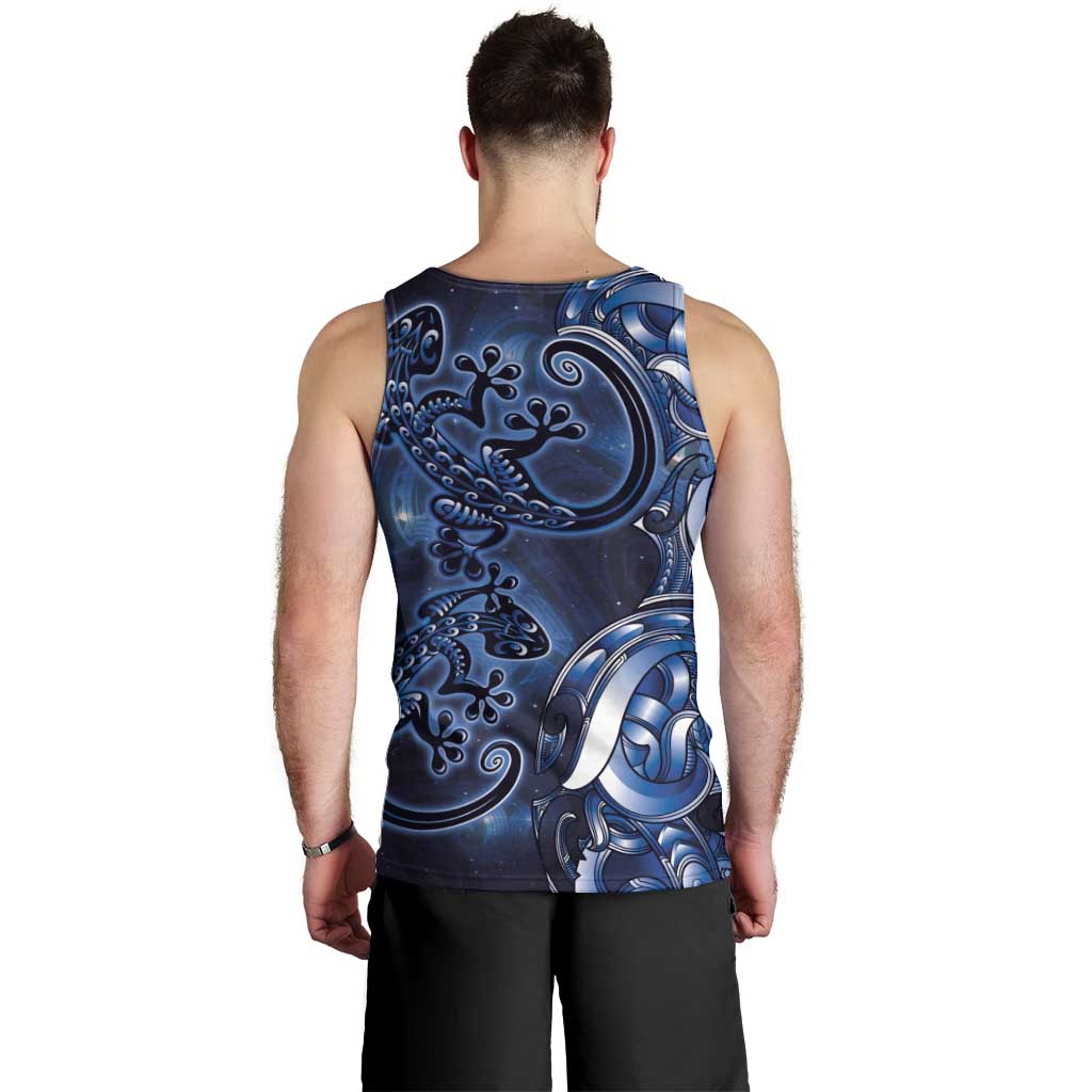 New Zealand Gecko Maori Art Tattoo Men Tank Top Matariki Mode