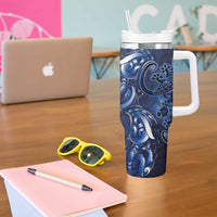 New Zealand Gecko Maori Art Tattoo Tumbler With Handle Matariki Mode