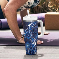 New Zealand Gecko Maori Art Tattoo Tumbler With Handle Matariki Mode