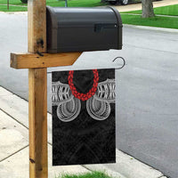 Samoan Traditional Art Tattoos Garden Flag Tatau Tribal Motifs with Ula Fala Black - Polynesian Pride