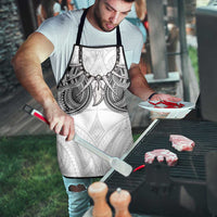 Samoan Traditional Art Tattoos Apron Tatau Tribal Motifs with Ula Nifo White - Polynesian Pride