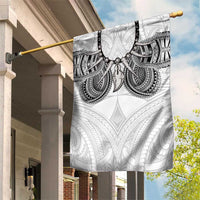 Samoan Traditional Art Tattoos Garden Flag Tatau Tribal Motifs with Ula Nifo White - Polynesian Pride