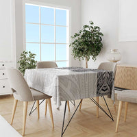 Samoan Traditional Art Tattoos Tablecloth Tatau Tribal Motifs with Ula Nifo White - Polynesian Pride