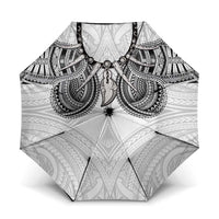 Samoan Traditional Art Tattoos Umbrella Tatau Tribal Motifs with Ula Nifo White - Polynesian Pride