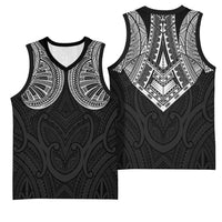 Samoan Traditional Art Tattoos Basketball Jersey Tatau Roman Reigns Black Color - Polynesian Pride