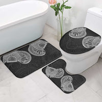 Samoan Traditional Art Tattoos Bathroom Set Tatau Roman Reigns Black Color - Polynesian Pride