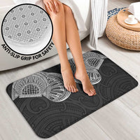 Samoan Traditional Art Tattoos Bathroom Set Tatau Roman Reigns Black Color - Polynesian Pride