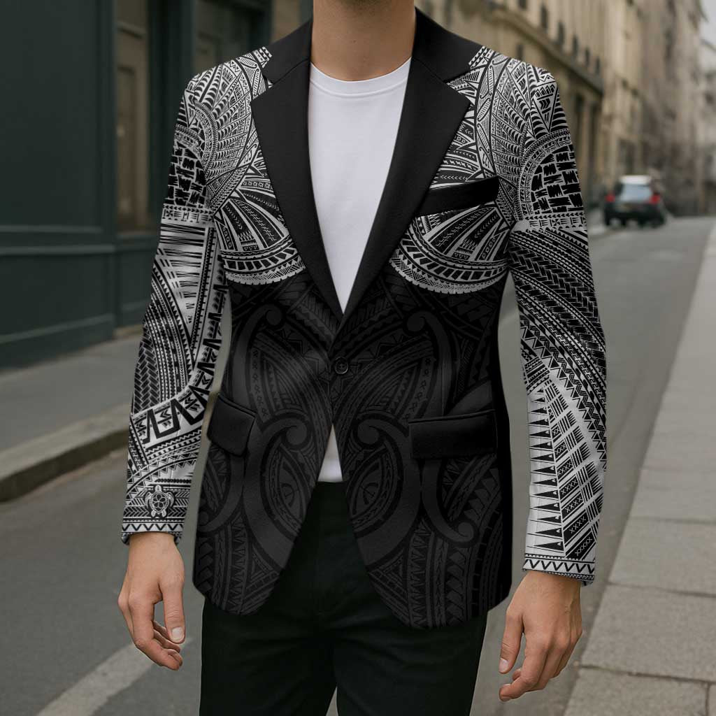 Samoan Traditional Art Tattoos Blazer Tatau Roman Reigns Black Color - Polynesian Pride