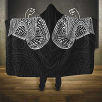 Samoan Traditional Art Tattoos Hooded Blanket Tatau Roman Reigns Black Color - Polynesian Pride