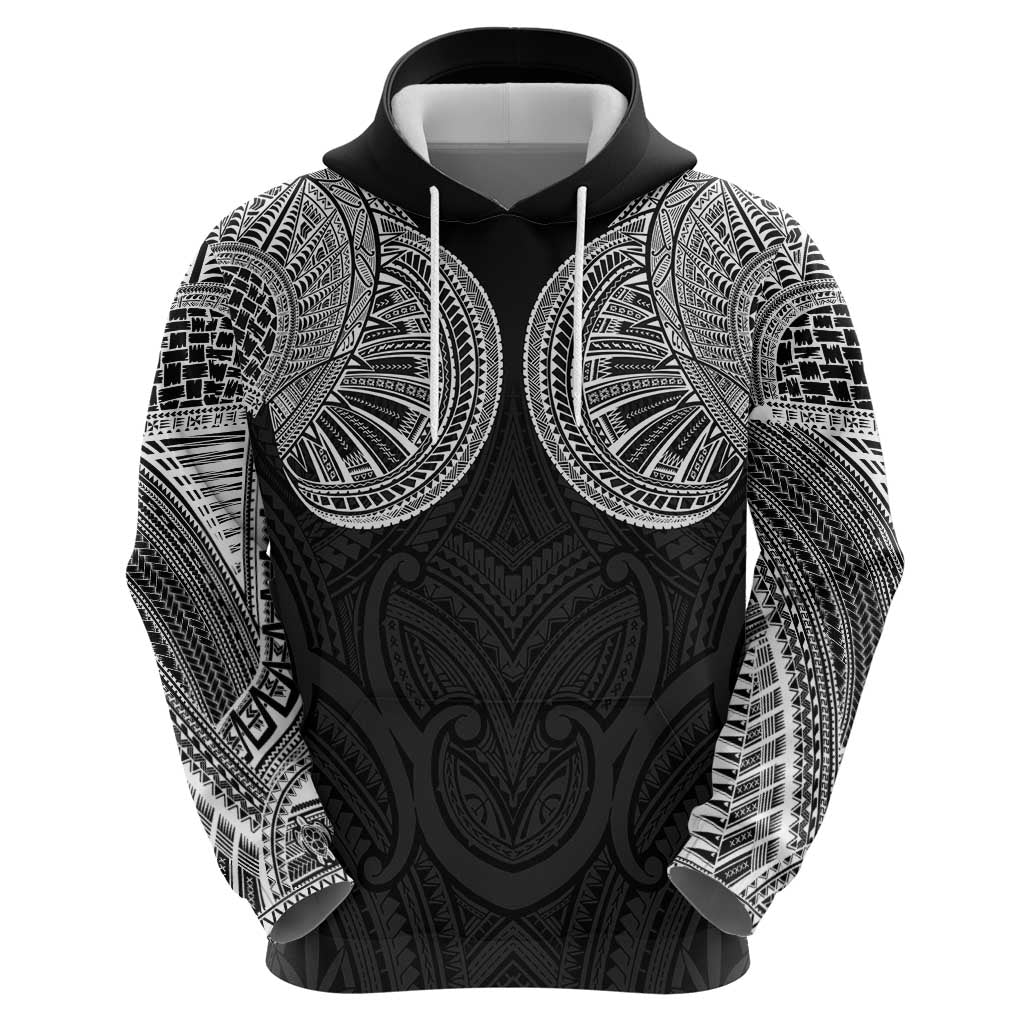 Samoan Traditional Art Tattoos Hoodie Tatau Roman Reigns Black Color - Polynesian Pride