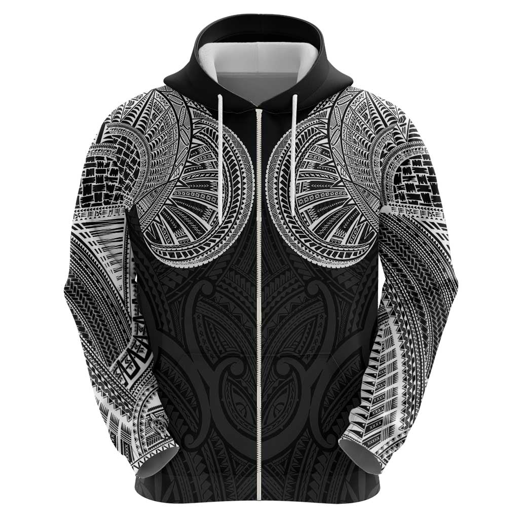 Samoan Traditional Art Tattoos Hoodie Tatau Roman Reigns Black Color - Polynesian Pride