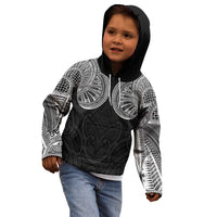 Samoan Traditional Art Tattoos Kid Hoodie Tatau Roman Reigns Black Color - Polynesian Pride