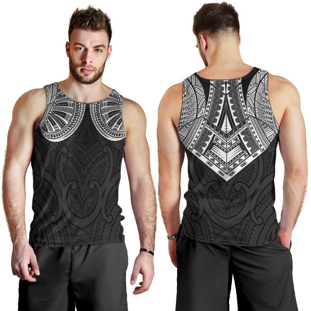 Samoan Traditional Art Tattoos Men Tank Top Tatau Roman Reigns Black Color - Polynesian Pride