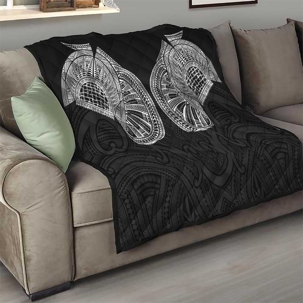 Samoan Traditional Art Tattoos Quilt Tatau Roman Reigns Black Color - Polynesian Pride