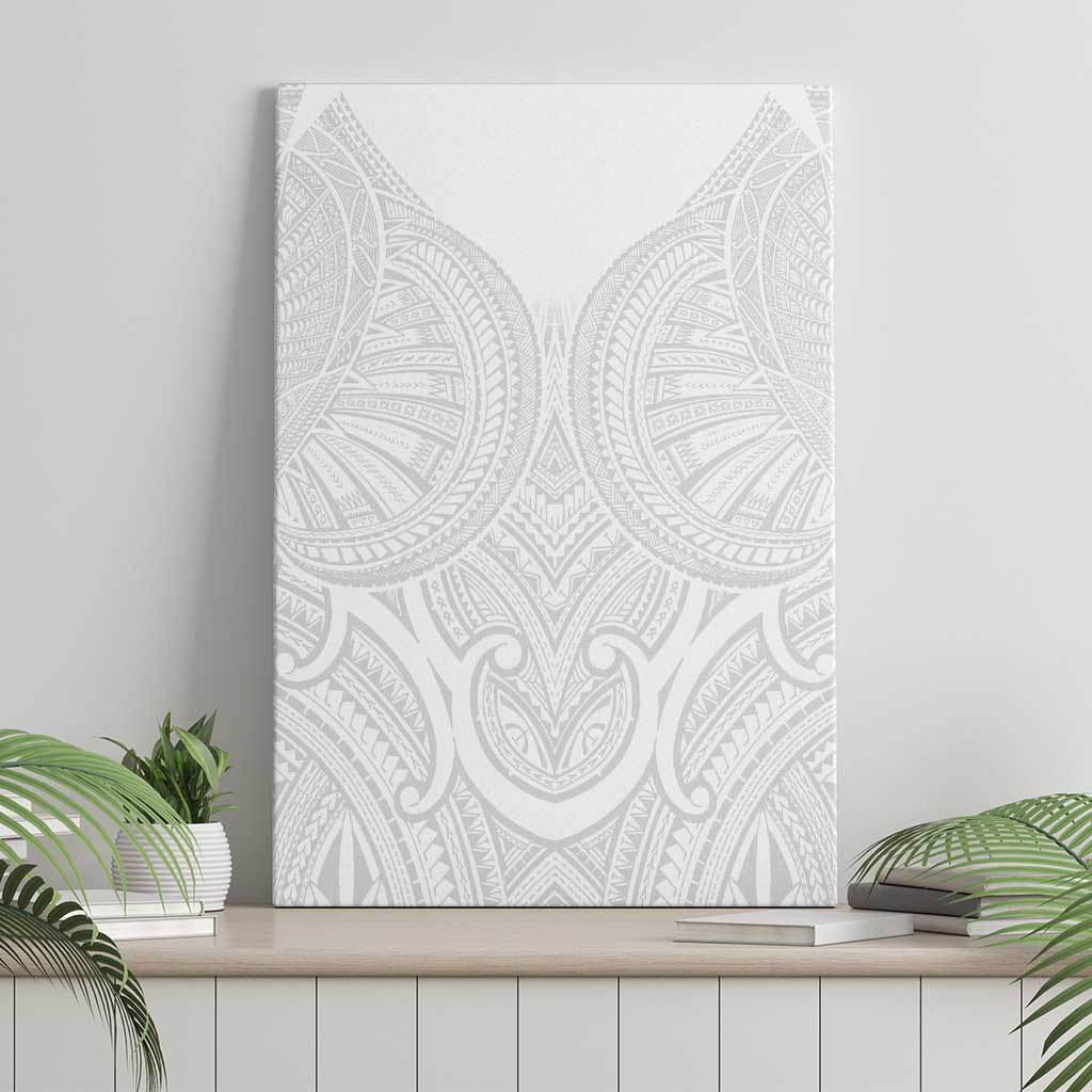 Samoan Traditional Art Tattoos Canvas Wall Art Tatau Roman Reigns White Color - Polynesian Pride