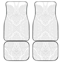 Samoan Traditional Art Tattoos Car Mats Tatau Roman Reigns White Color - Polynesian Pride