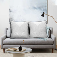 Samoan Traditional Art Tattoos Pillow Cover Tatau Roman Reigns White Color - Polynesian Pride